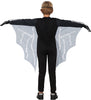 GP78614 – Skelett Fledermaus Flügel Kostüm Halloween – Größe: 110/116, 128/134 – Farbe: Schwarz