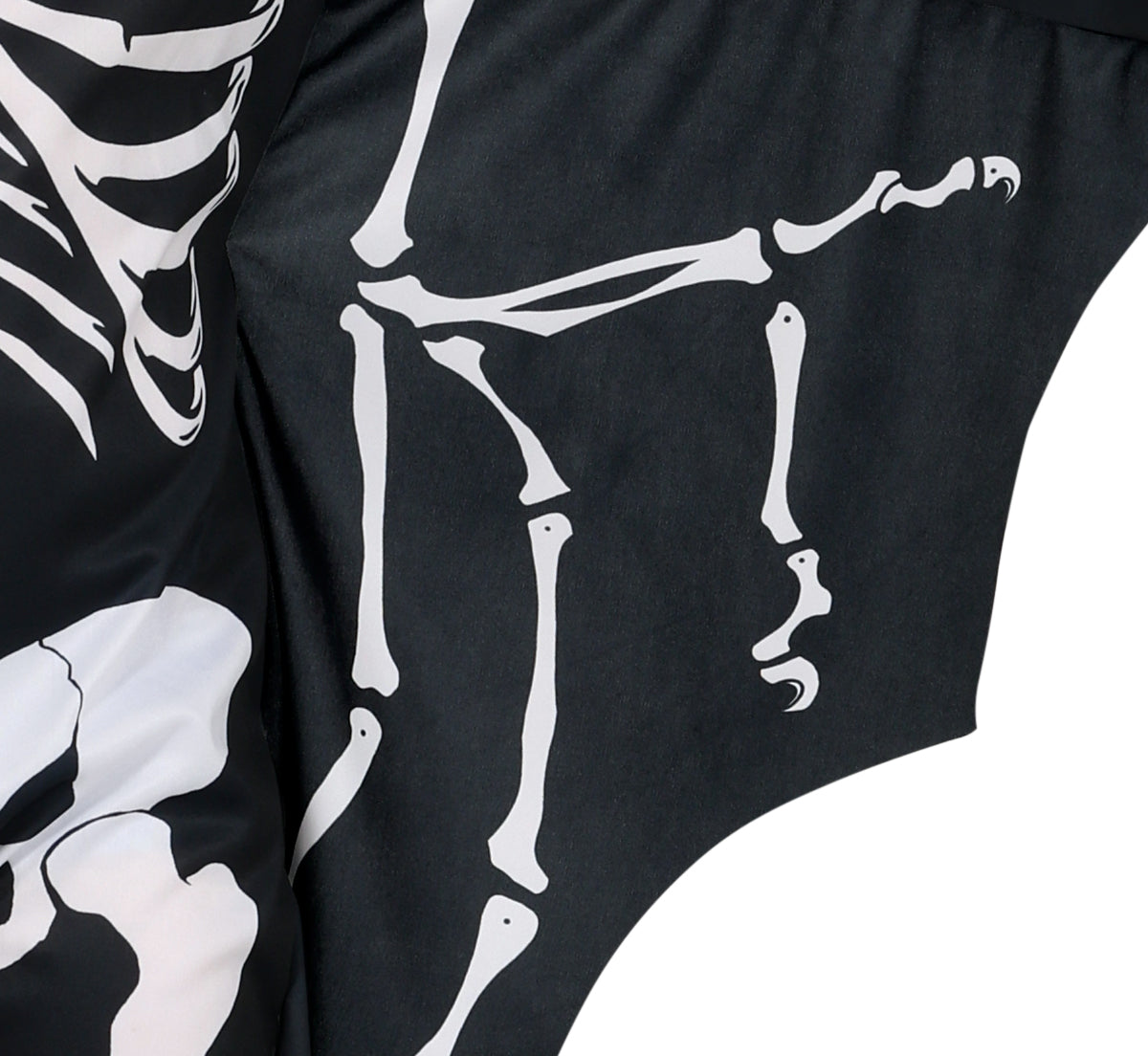 GP78614 – Skelett Fledermaus Flügel Kostüm Halloween – Größe: 110/116, 128/134 – Farbe: Schwarz