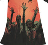 GP78620 – Zombie Halloween Gewand Kinderkostüm – Größe: 110/116, 128/134, 140/146 – Farbe: Schwarz / Rot