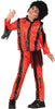 GP78634 – Zombie Popstar Anzug Halloween – Größe: 110/116, 140/146 – Farbe: Rot / Schwarz