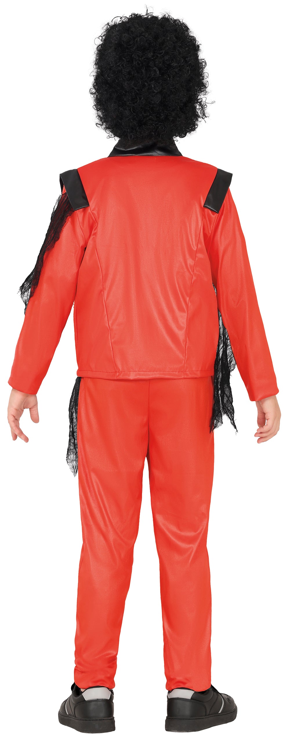 GP78634 – Zombie Popstar Anzug Halloween – Größe: 110/116, 140/146 – Farbe: Rot / Schwarz