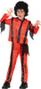 GP78634 – Zombie Popstar Anzug Halloween – Größe: 110/116, 140/146 – Farbe: Rot / Schwarz