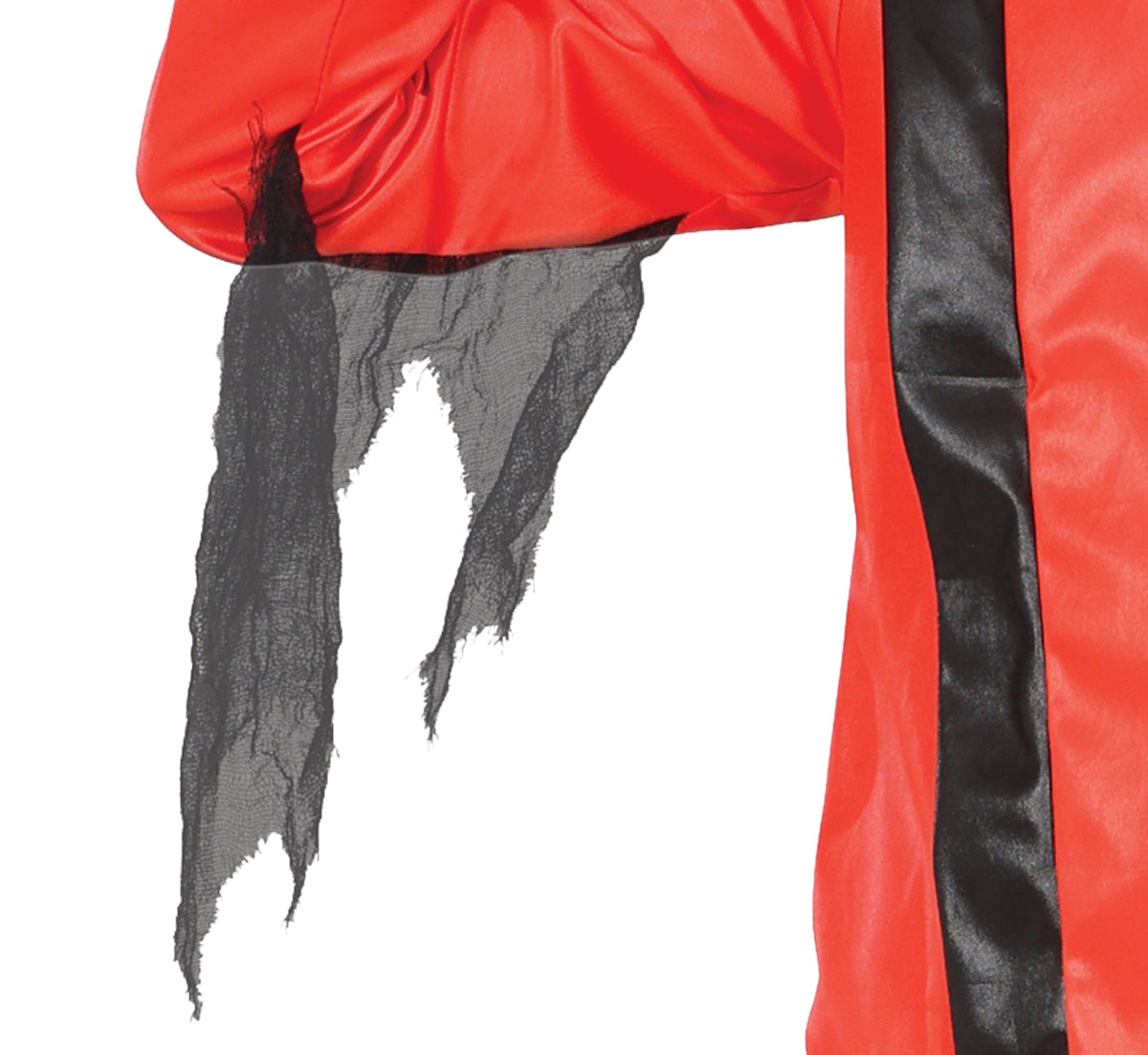 GP78634 – Zombie Popstar Anzug Halloween – Größe: 110/116, 140/146 – Farbe: Rot / Schwarz