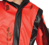 GP78634 – Zombie Popstar Anzug Halloween – Größe: 110/116, 140/146 – Farbe: Rot / Schwarz