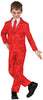 GP78640 – Clown Gruselspaß Halloween Narr – Größe: 110/116, 128/134, 140/146 – Farbe: Rot