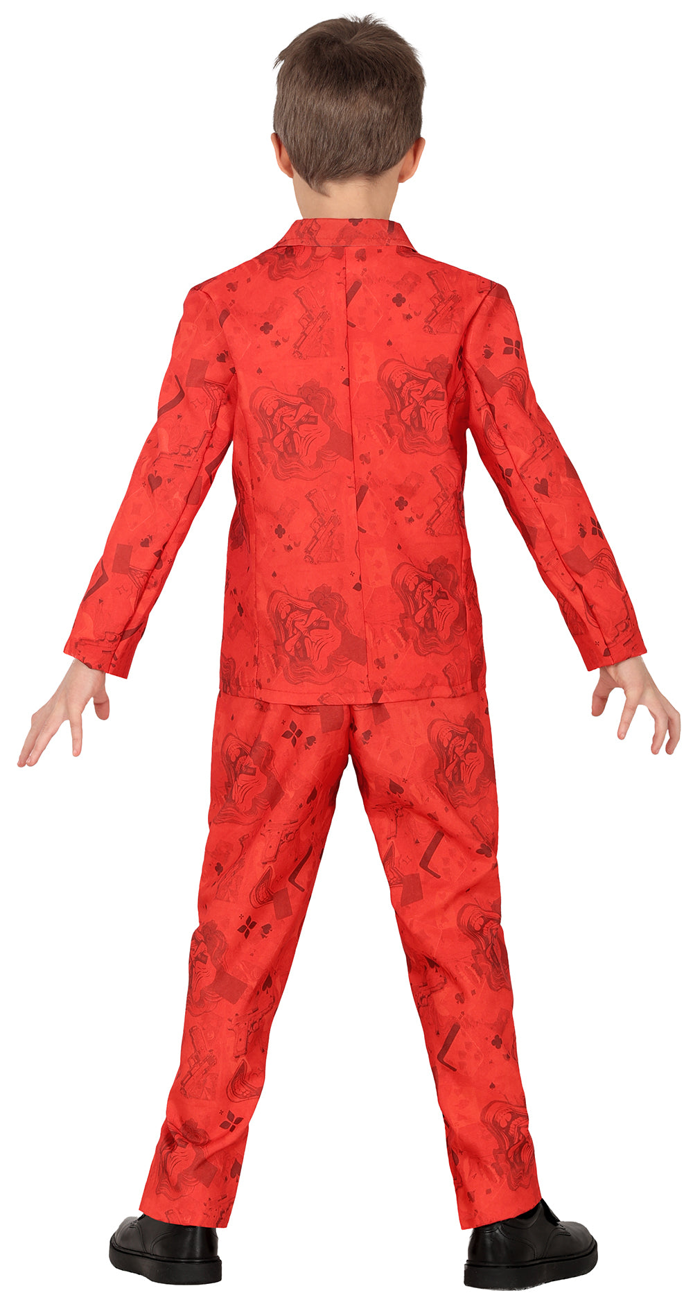 GP78640 – Clown Gruselspaß Halloween Narr – Größe: 110/116, 128/134, 140/146 – Farbe: Rot