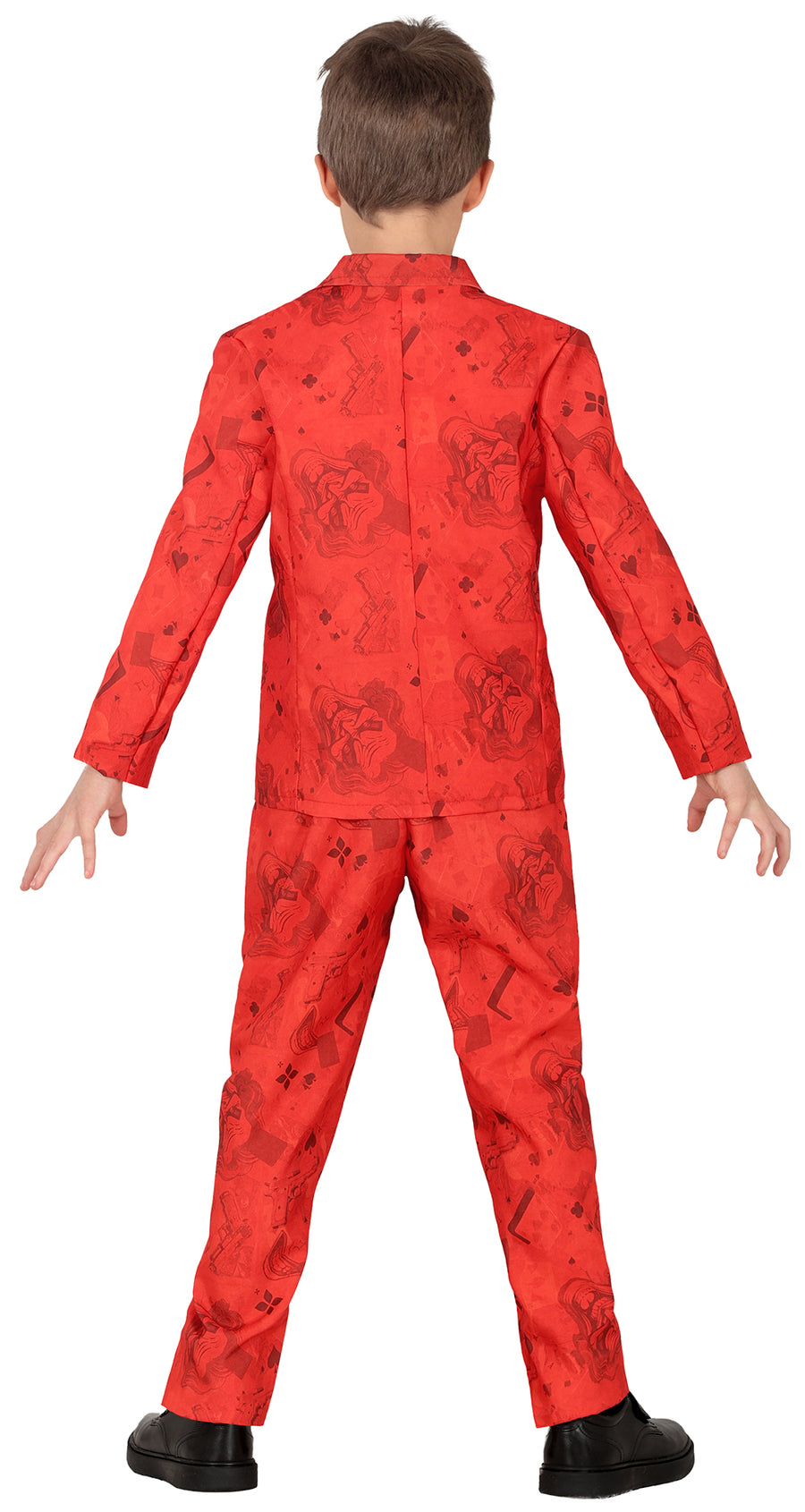 GP78640 – Clown Gruselspaß Halloween Narr – Größe: 110/116, 128/134, 140/146 – Farbe: Rot, Ansicht 2