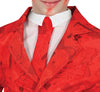 GP78640 – Clown Gruselspaß Halloween Narr – Größe: 110/116, 128/134, 140/146 – Farbe: Rot