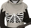 GP78643 – Skelett Grusel Gewand Halloween – Größe: 140/146 – Farbe: Schwarz / GrÜn