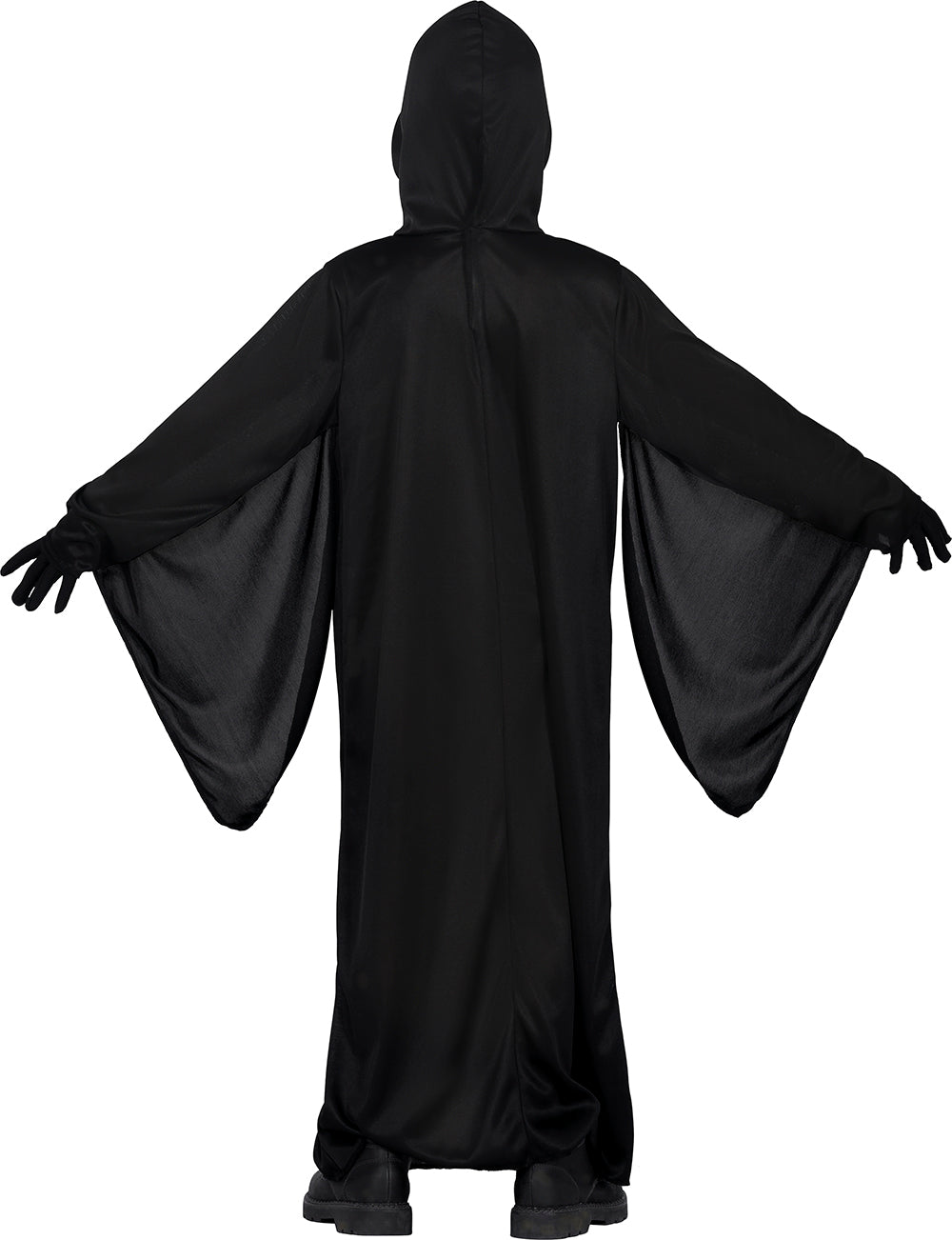 GP78646 – Gespenst Kinderkostüm Halloween Kapuzen-Umhang – Größe: 128/134, 140/146 – Farbe: Schwarz