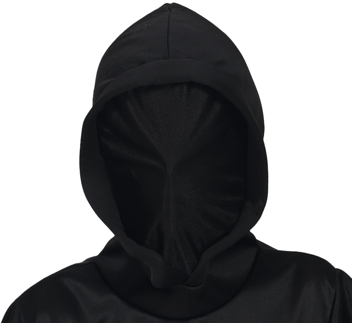 GP78646 – Gespenst Kinderkostüm Halloween Kapuzen-Umhang – Größe: 128/134, 140/146 – Farbe: Schwarz