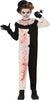 GP78652 – Clown Gruselspaß Halloweenkostüm – Größe: 110/116, 140/146 – Farbe: Weiß / Schwarz