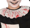 GP78652 – Clown Gruselspaß Halloweenkostüm – Größe: 110/116, 140/146 – Farbe: Weiß / Schwarz