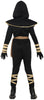 GP78658 – Ninja Schattenkrieger Halloween Kostüm – Größe: 128/134, 140/146 – Farbe: Schwarz