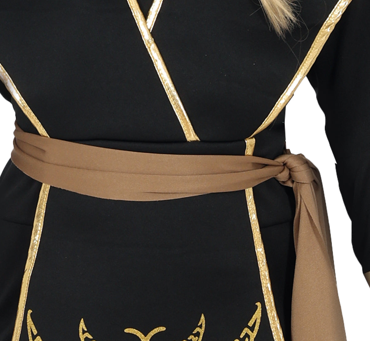 GP78658 – Ninja Schattenkrieger Halloween Kostüm – Größe: 128/134, 140/146 – Farbe: Schwarz