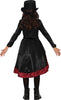 GP78661 – Steampunk Gothic Kinderkostüm Zauberwelt – Größe: 110/116, 128/134, 140/146 – Farbe: Schwarz / Rot