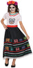 GP78670 – Tag Der Toten Catrina Kostüm – Größe: 110/116, 140/146 – Farbe: Weiß / Schwarz
