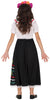 GP78670 – Tag Der Toten Catrina Kostüm – Größe: 110/116, 140/146 – Farbe: Weiß / Schwarz