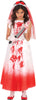 GP78676 – Halloween Braut Grusel Verkleidung – Größe: 110/116, 128/134 – Farbe: Weiß / Rot