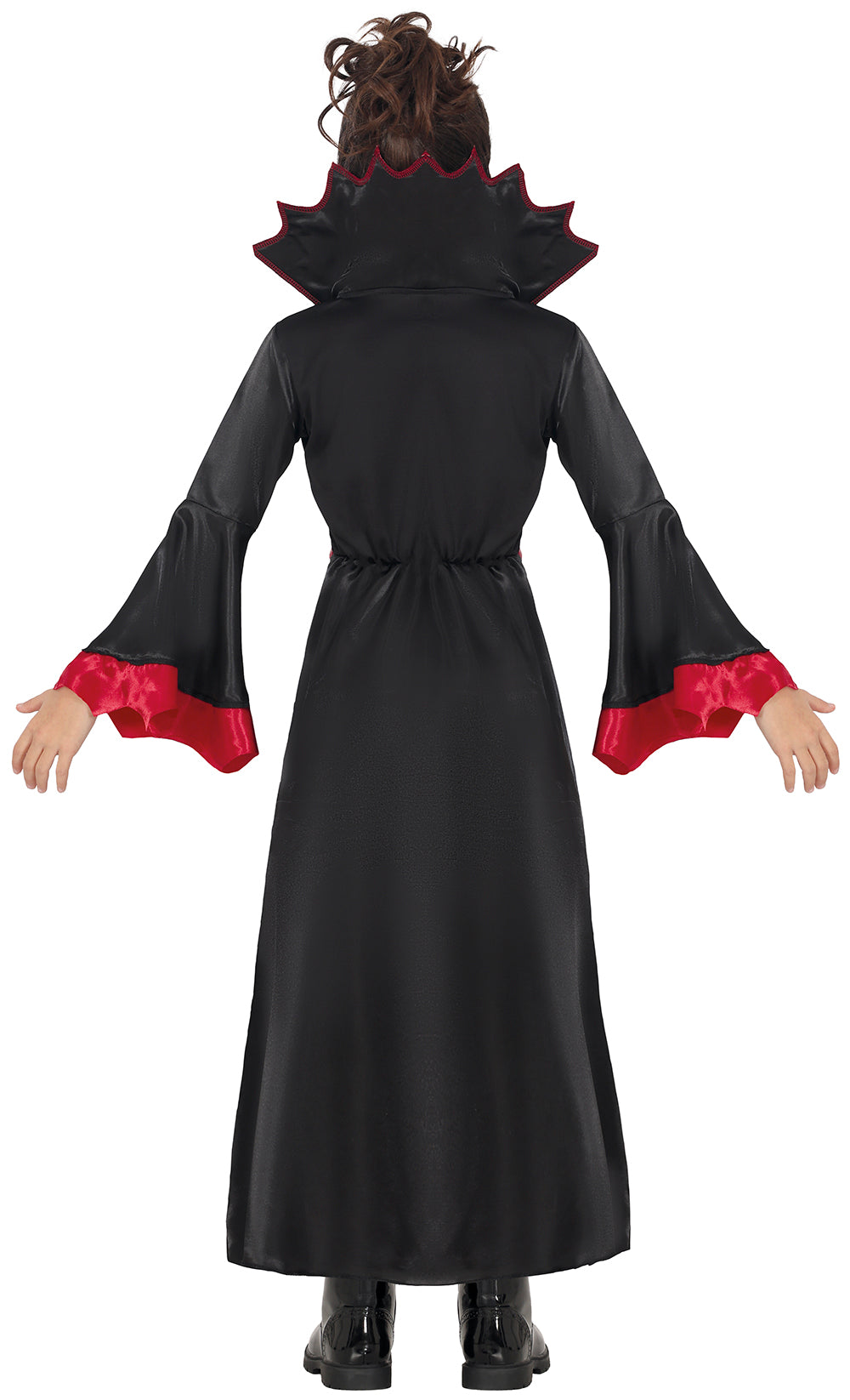 GP78679 – Vampir Halloween Gewand Mit Dramatischem – Größe: 110/116, 140/146 – Farbe: Schwarz / Grau