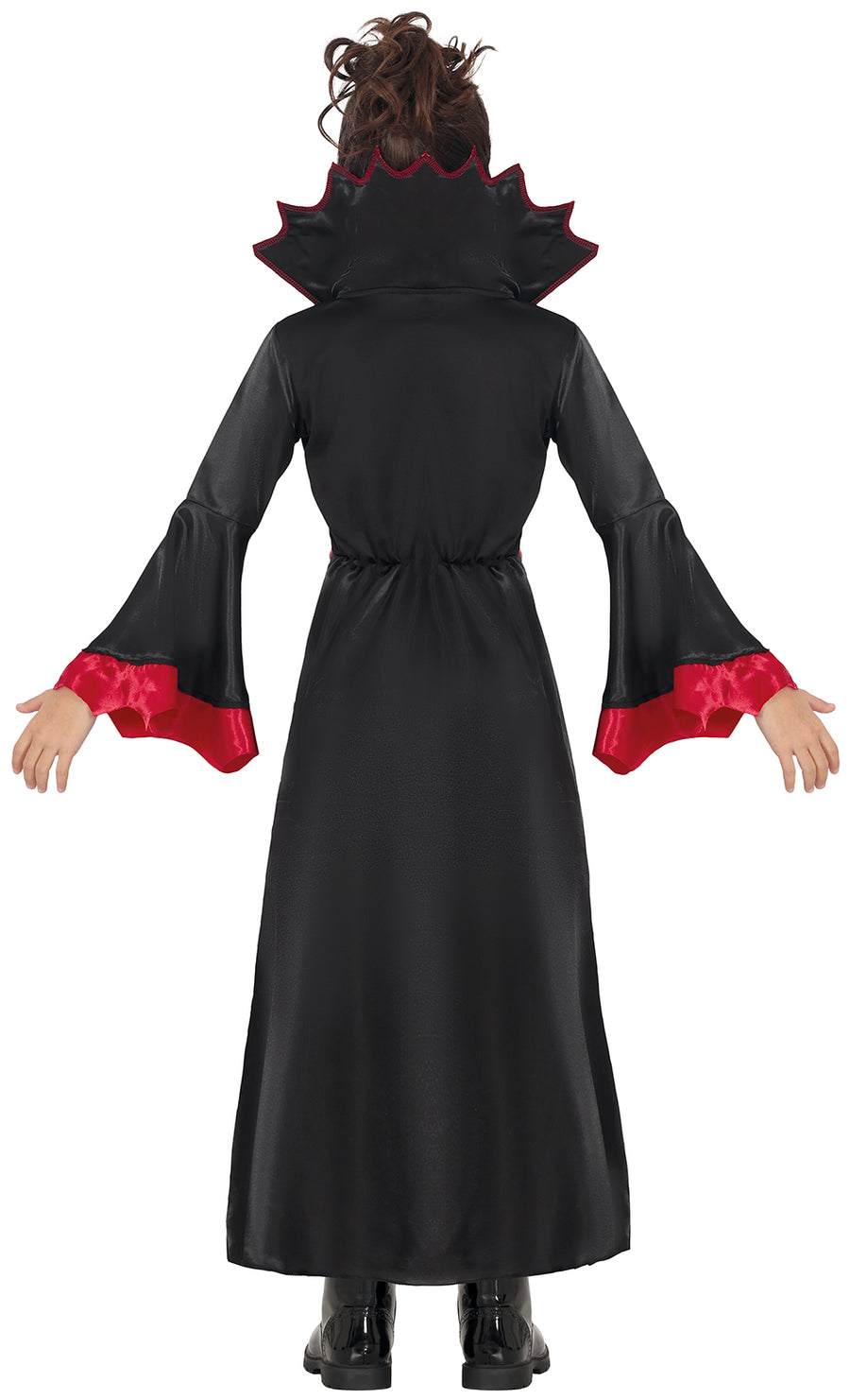 GP78679 – Vampir Halloween Gewand Mit Dramatischem – Größe: 110/116, 140/146 – Farbe: Schwarz / Grau, Ansicht 2