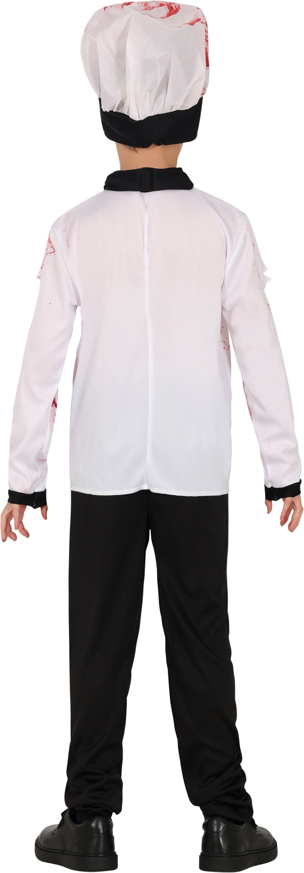 GP78685 – Koch Halloween Gruseliges Kostüm Blutige – Größe: 140/146 – Farbe: Weiß / Schwarz