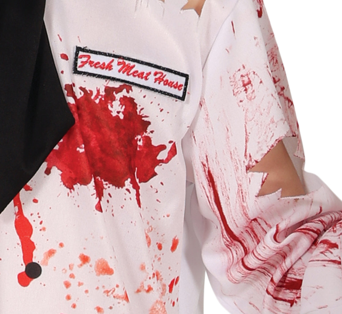 GP78685 – Koch Halloween Gruseliges Kostüm Blutige – Größe: 140/146 – Farbe: Weiß / Schwarz