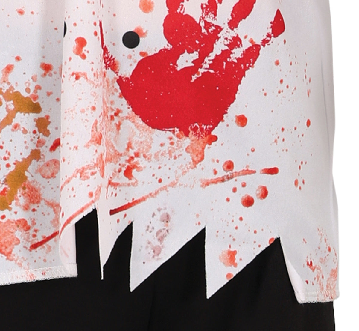 GP78685 – Koch Halloween Gruseliges Kostüm Blutige – Größe: 140/146 – Farbe: Weiß / Schwarz