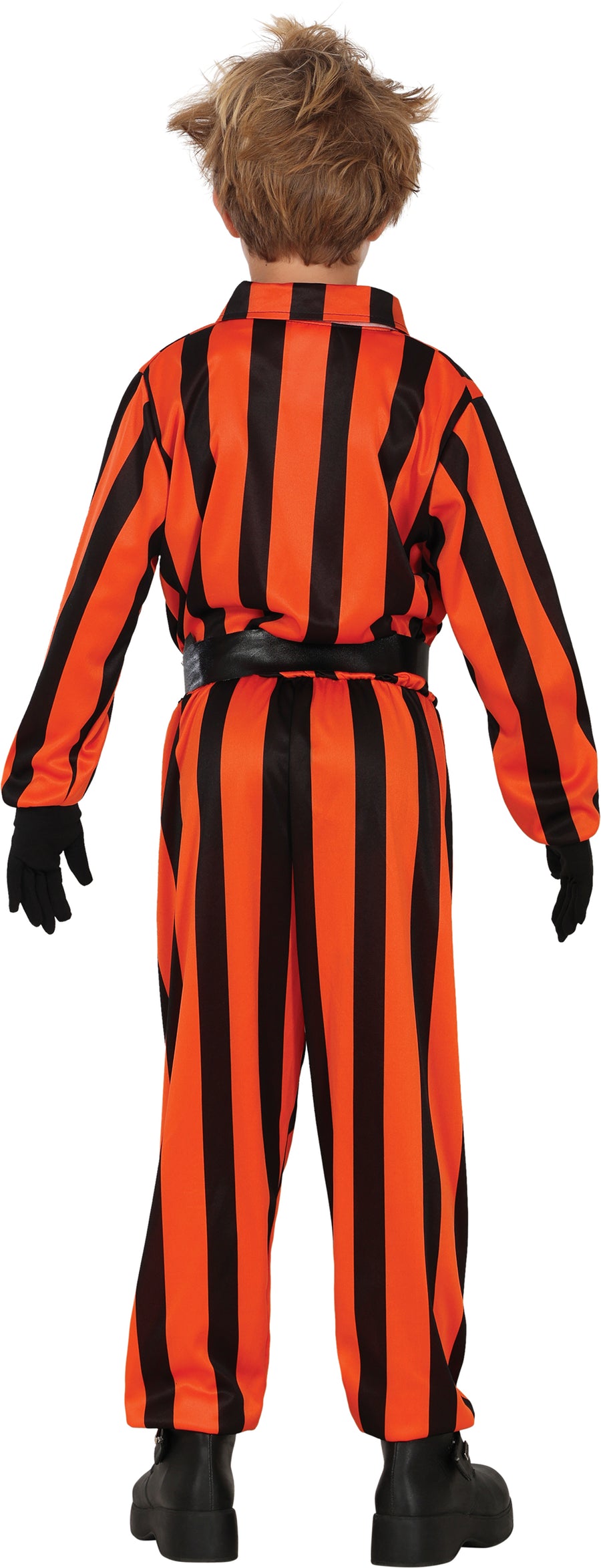 GP78695 – Clown Halloween Spaßer Kostüm Kinder – Größe: 110/116, 140/146 – Farbe: Orange / Schwarz, Ansicht 2