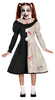 GP78698 – Clown Halloween Kostüm Unheimlich – Größe: 110/116, 128/134, 140/146 – Farbe: Weiß / Schwarz