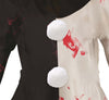 GP78698 – Clown Halloween Kostüm Unheimlich – Größe: 110/116, 128/134, 140/146 – Farbe: Weiß / Schwarz