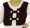 GP78727 – Grüner Märchenwesen Filmfigur Mittelalter – Größe: 110/116, 128/134, 140/146 – Farbe: Braun / Beige