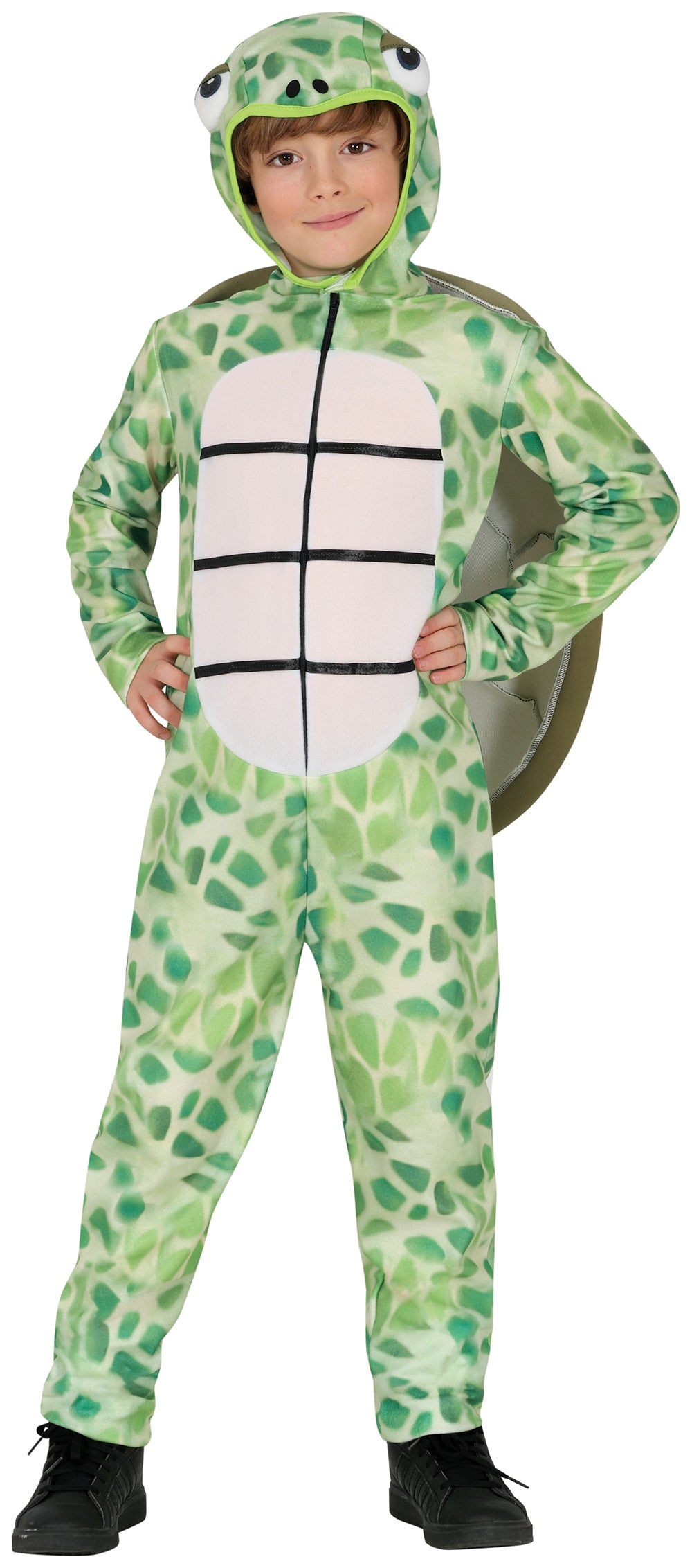 GP78733 – Schildkröte Tierkostüm Karneval Abenteuer – Größe: 98/104, 128/134 – Farbe: GrÜn
