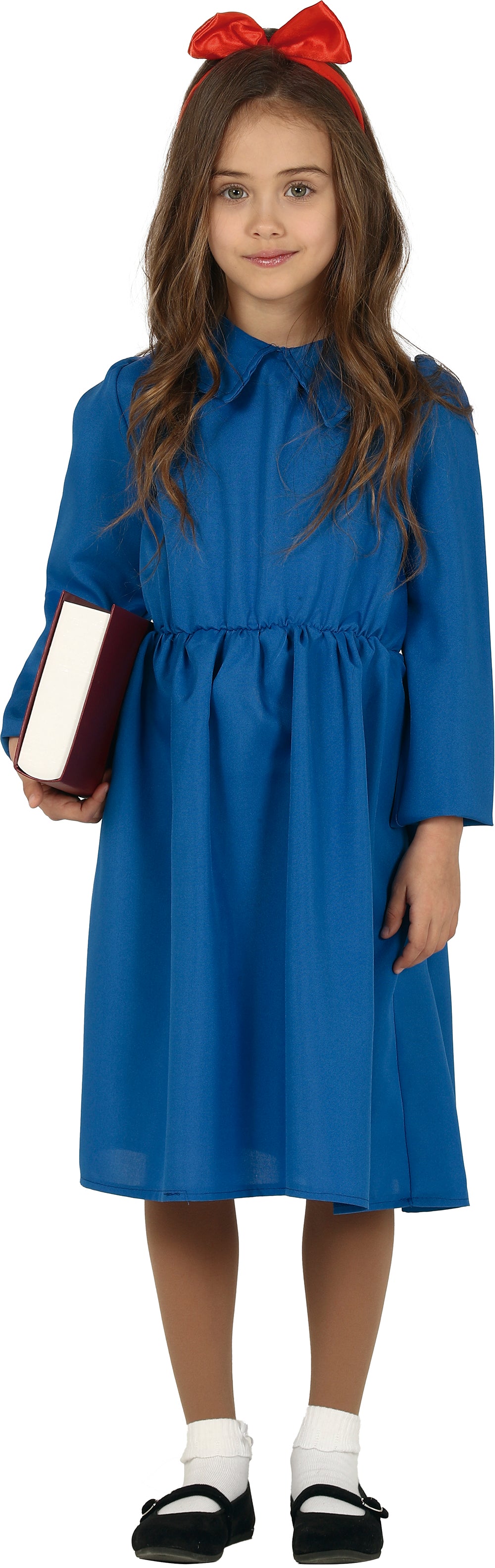 GP78748 – Bücherwurm Kostüm Klassiker World – Größe: 110/116, 128/134, 140/146 – Farbe: Blau