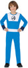 GP78771 – Superheld Kinder Fantasy Kostüm – Größe: 140/146, 110/116, 128/134 – Farbe: Blau / Weiß