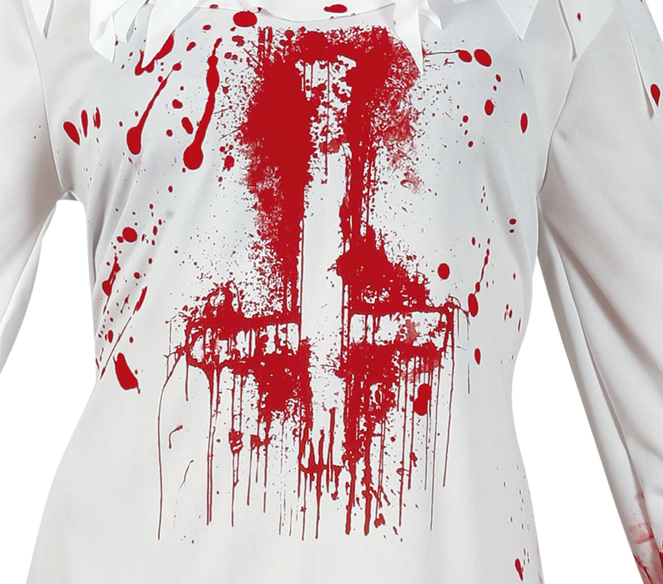 GP79005 – Halloween Nonne Kostüm Gruselig Horror – Größe: 42 - 44 (L) – Farbe: Weiß
