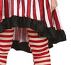 GP79021 – Clown Halloween Streifen Kostüm Rot Schwarz – Größe: 44 - 46 (XL) – Farbe: Schwarz