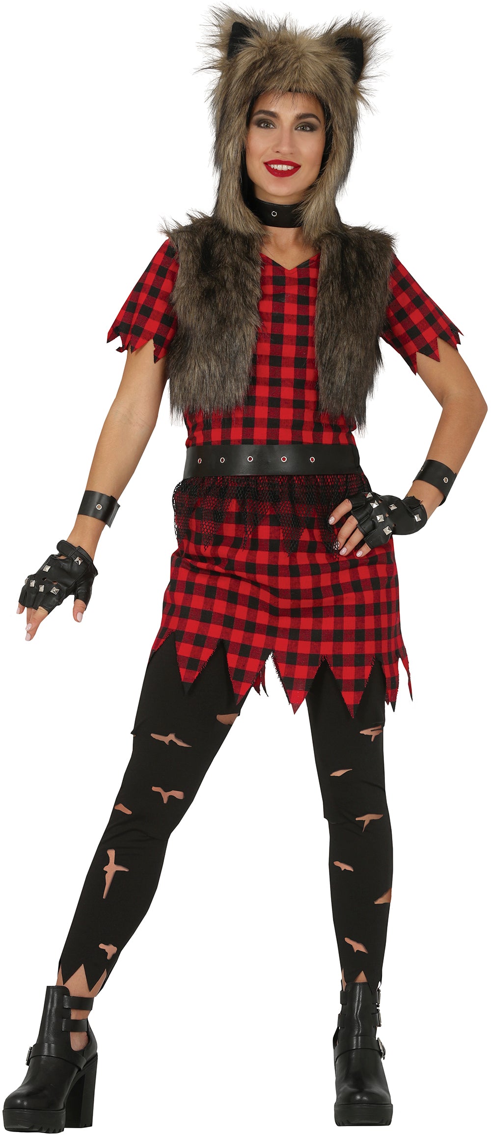 GP79025 – Werwolf Abenteuerfigur Halloween Kostüm – Größe: 38 - 40 (M) – Farbe: Rot