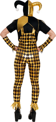 Clown Harlekin Kostüm Halloween Witzbold, Bild 2