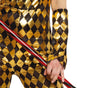 GP79059 – Clown Harlekin Kostüm Halloween Witzbold – Größe: 36 - 38 (S), 38 - 40 (M), 42 - 44 (L)