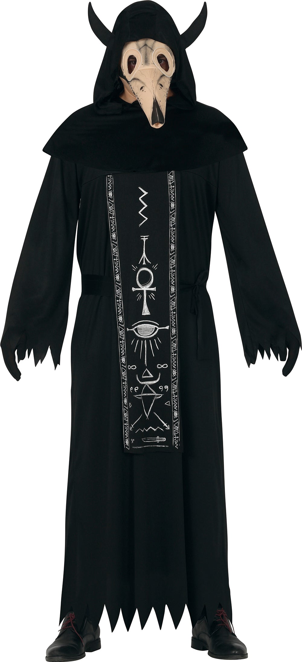 GP79066 – Halloween Priester Gewand Dunkle Rituale – Größe: 52 - 54 (L) – Farbe: Schwarz