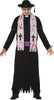 GP79084 – Halloween Priester Untoter Geist Ritualgarderobe – Größe: 52 - 54 (L) – Farbe: Schwarz