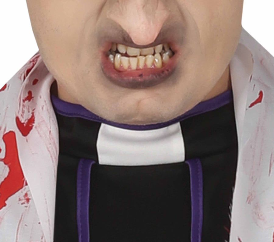 GP79084 – Halloween Priester Untoter Geist Ritualgarderobe – Größe: 52 - 54 (L) – Farbe: Schwarz, Ansicht 2