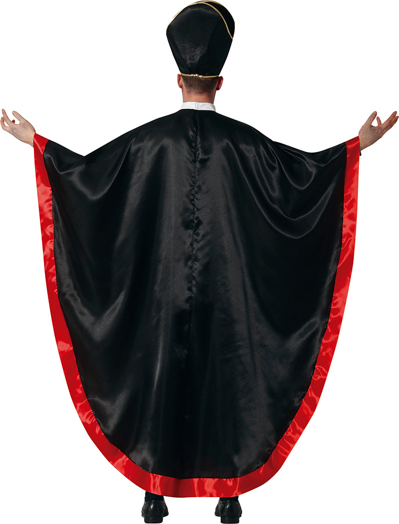 GP79089 – Halloween Kardinal Kostüm Mit – Größe: 52 - 54 (L) – Farbe: Schwarz, Ansicht 2