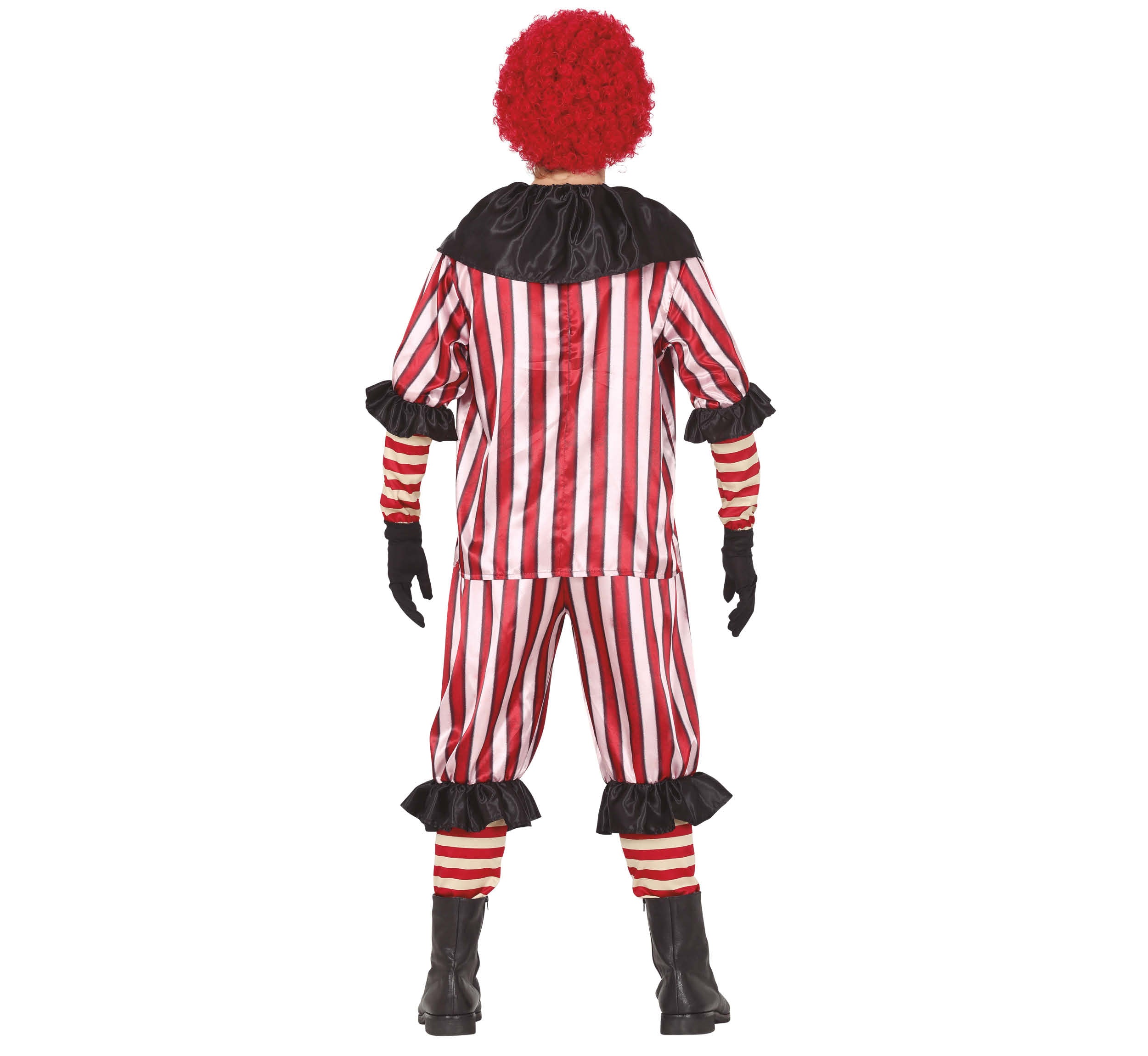 GP79090 – Clown Halloween Gruselkostüm Maske – Größe: 48 - 50 (M) – Farbe: Schwarz