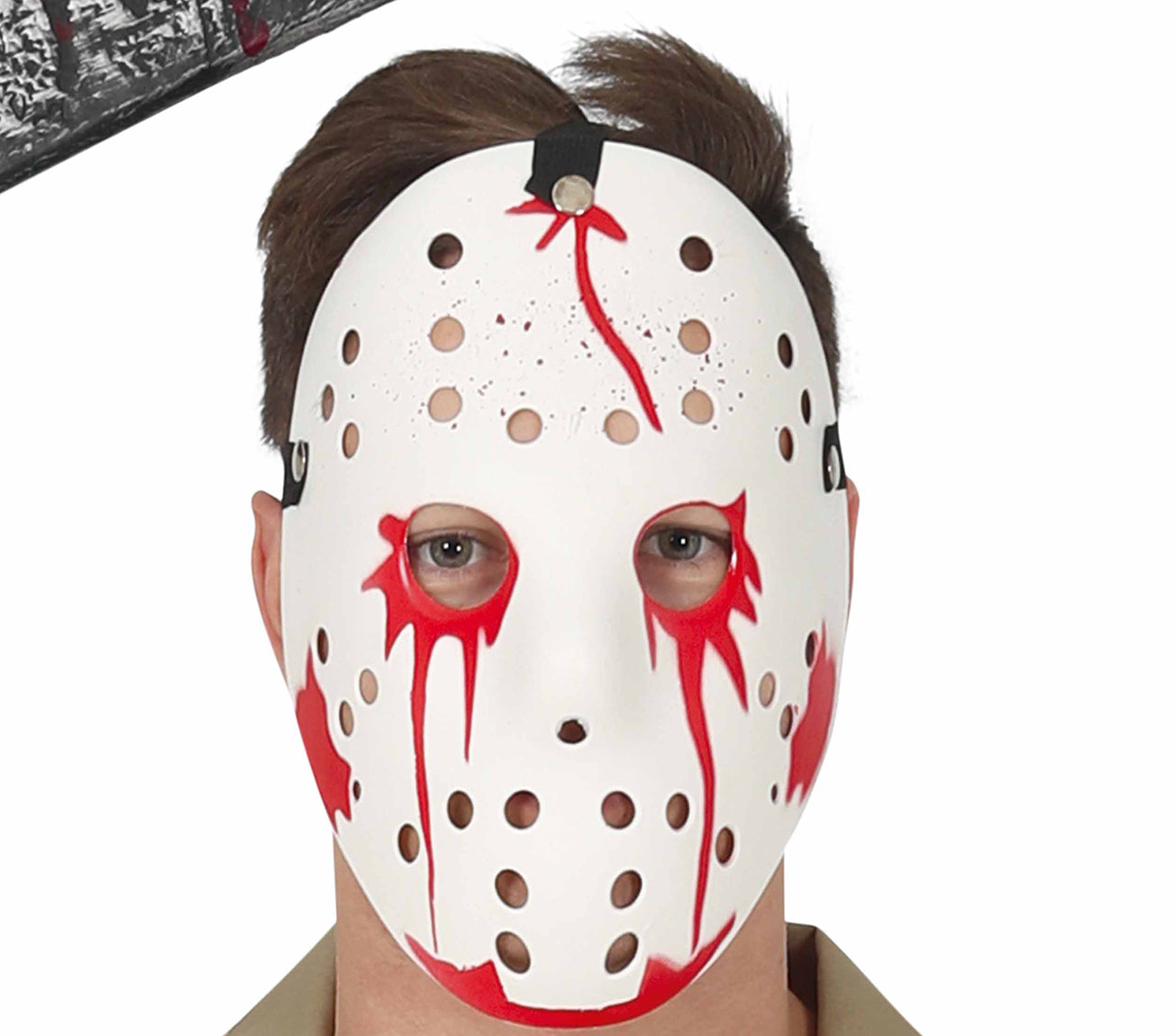 GP79105 – Halloween Horror Mörder Kostüm Schlitzer – Größe: 52 - 54 (L) – Farbe: Beige