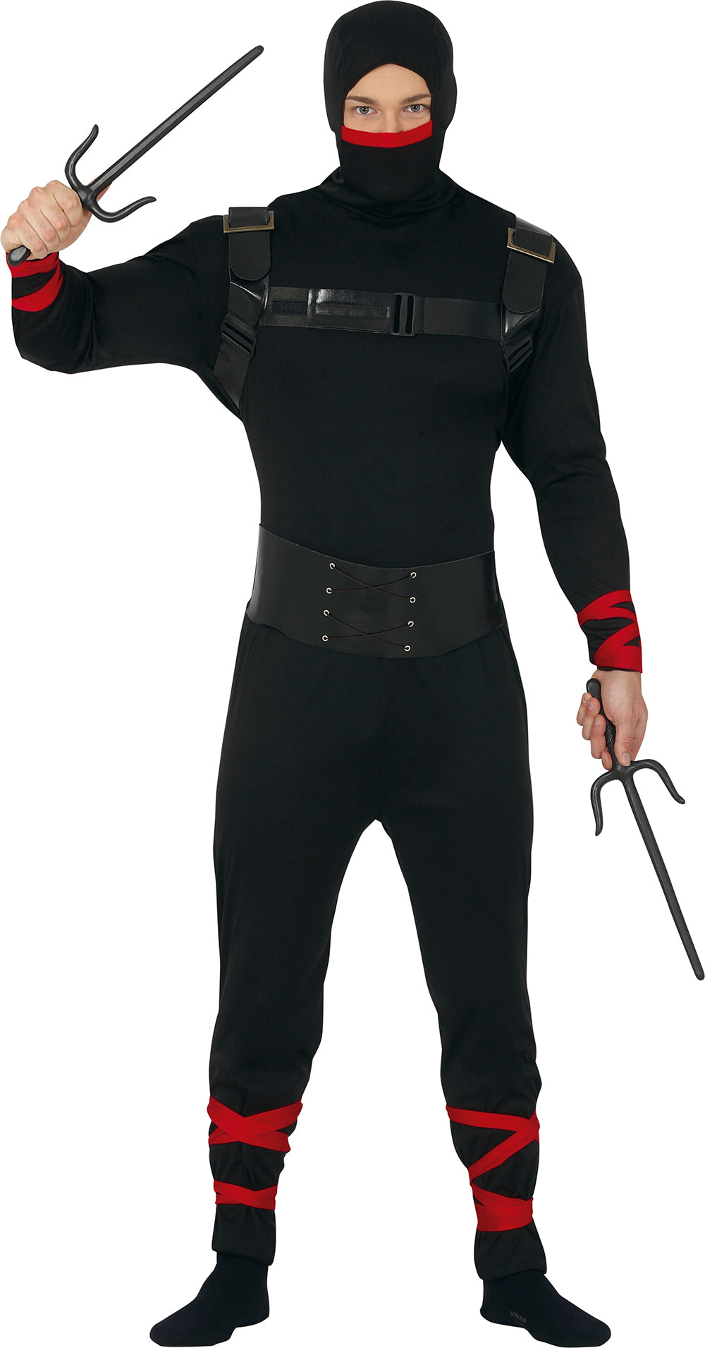 GP79111 – Ninja Kampfanzug Shadow Warrior – Größe: 48 - 50 (M) – Farbe: Schwarz