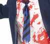 GP79118 – Zombie Untoter Schuler Halloween – Größe: 48 - 50 (M) – Farbe: Blau