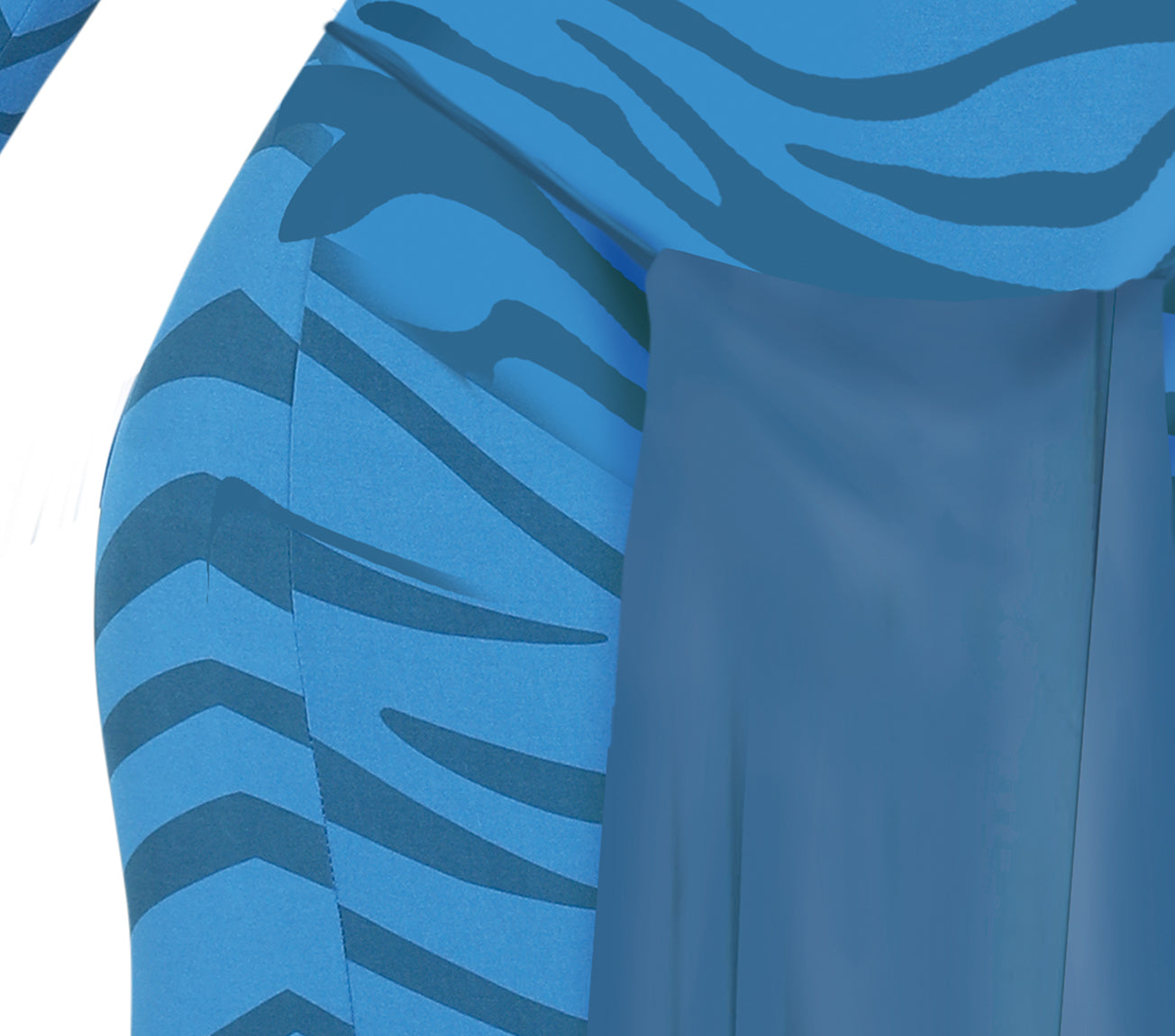 GP79141 – Tierischer Karnevalsanzug Katze Fantasiekostüm – Größe: 36 - 38 (S) – Farbe: Blau
