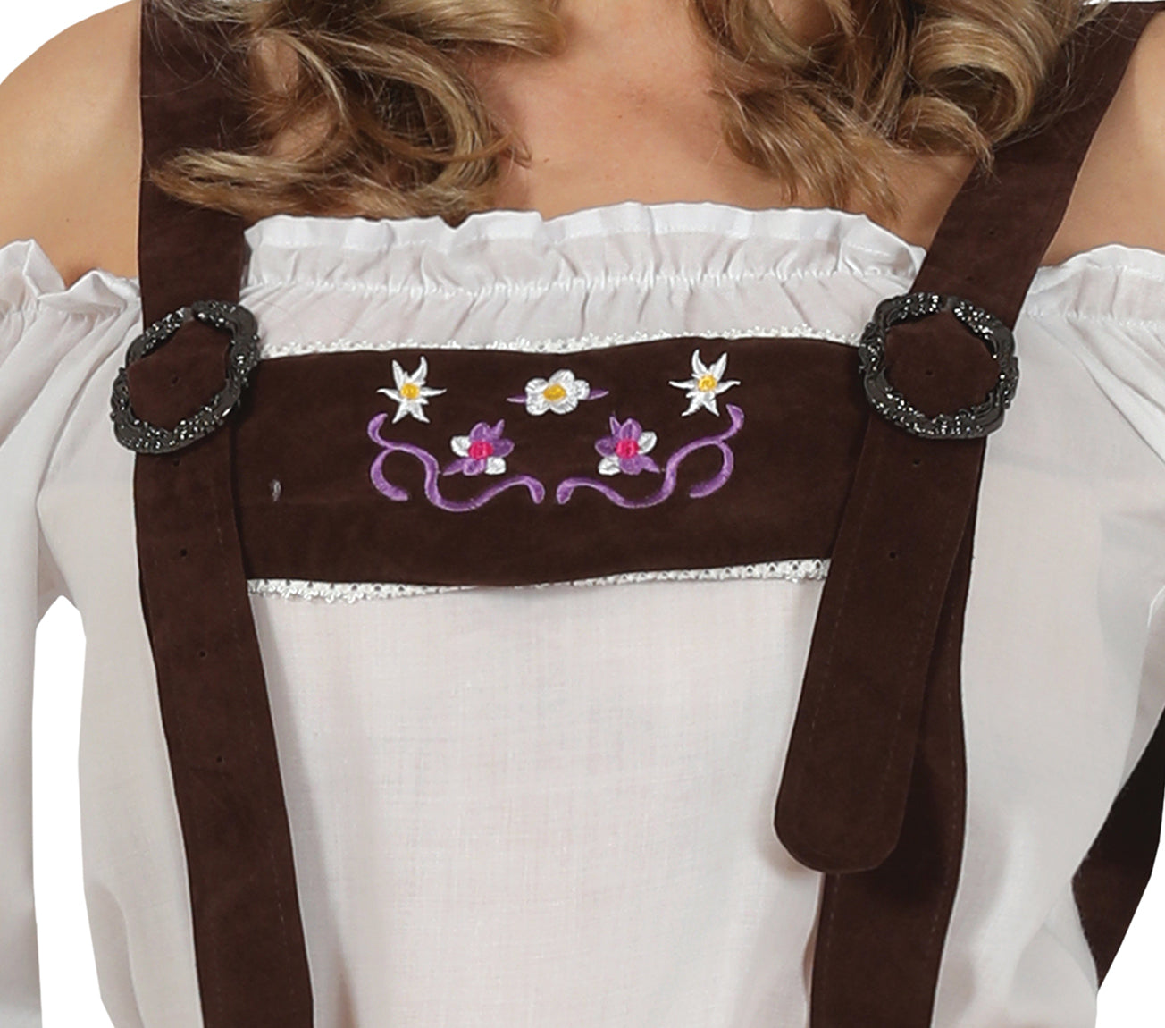 GP79153 – Oktoberfest Trachtenhose Traditionelles Outfit – Größe: 42 - 44 (L) – Farbe: Braun